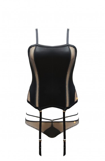 Monica - ensemble Corset, String & Bas Non-Autofixants