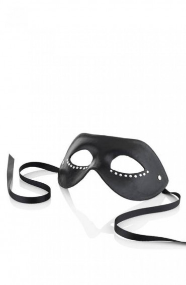 Attirante - Leather and rhinestone mask