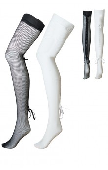 Corset - Fishnet hold-ups