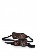 Ivy - Mask and Handcuffs (Black/Soft Peach)