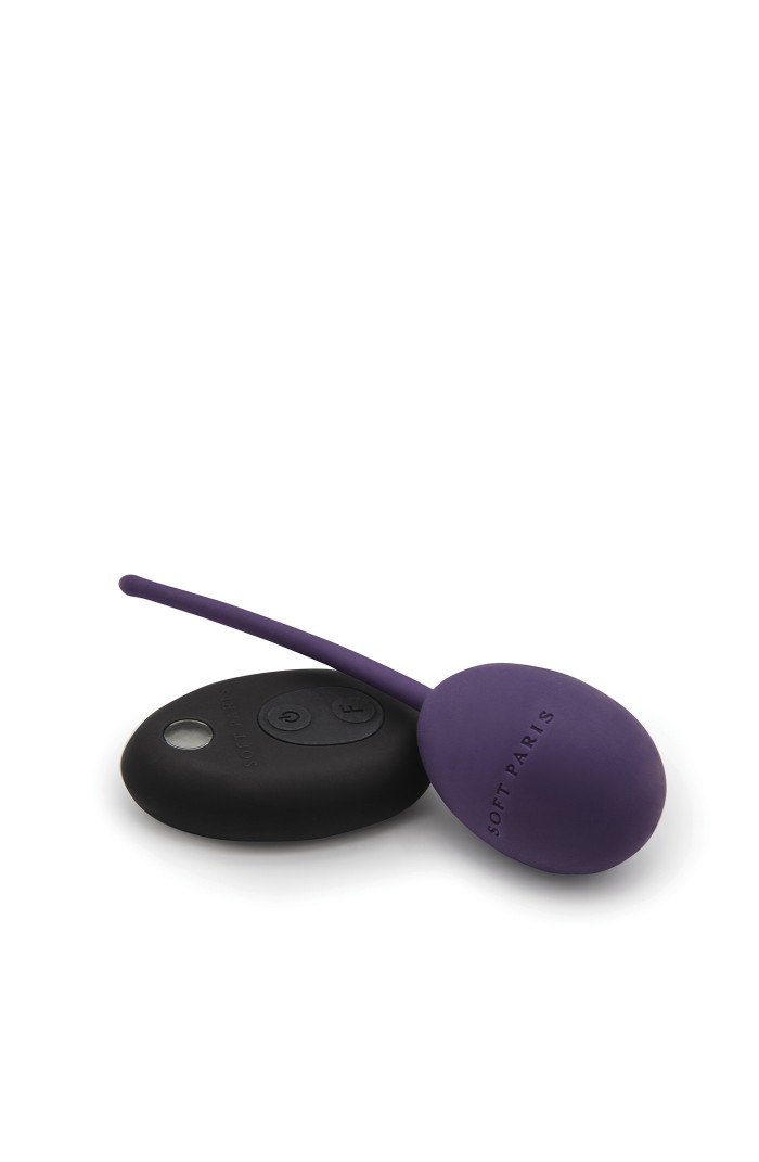 Love Egg - Remote Controlled Rechargeable Vibrator (Aubergine)