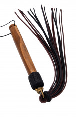 De Beauvoir - Swivel Flogger - Leather (Black & Burgundy)