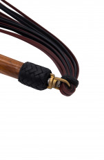 De Beauvoir - Swivel Flogger - Leather (Black & Burgundy)