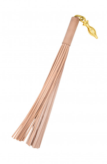 Rousseau - Flogger & Anal Plug - Leather (Tobacco)