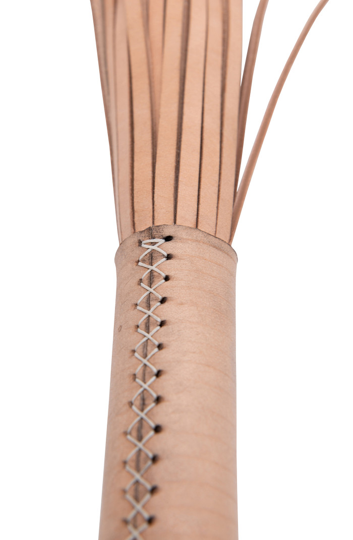 Rousseau - Flogger & Anal Plug - Leather (Tobacco)